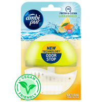 Підвісний блок для туалету Ambi Pur Odor Stop 5в1 Лимон і мандарин, 55 г